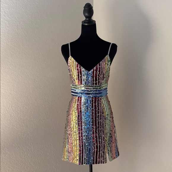 SAYLOR Dresses & Skirts - SAYLOR Multicolor Sequin Mini Dress